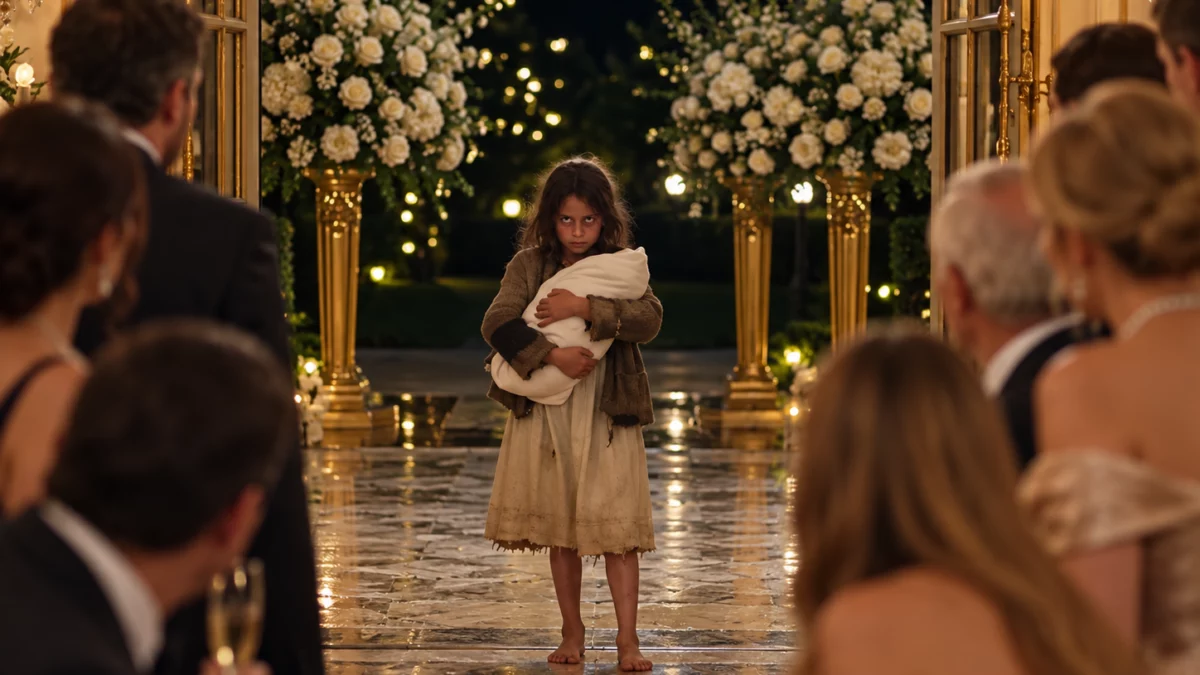 UNE PETITE FILLE INTERROMPT UN MARIAGE AVEC UN BÉBÉ… MAIS LA VÉRITÉ SUR LA MARIÉE BOULEVERSE TOUT LE MONDE !