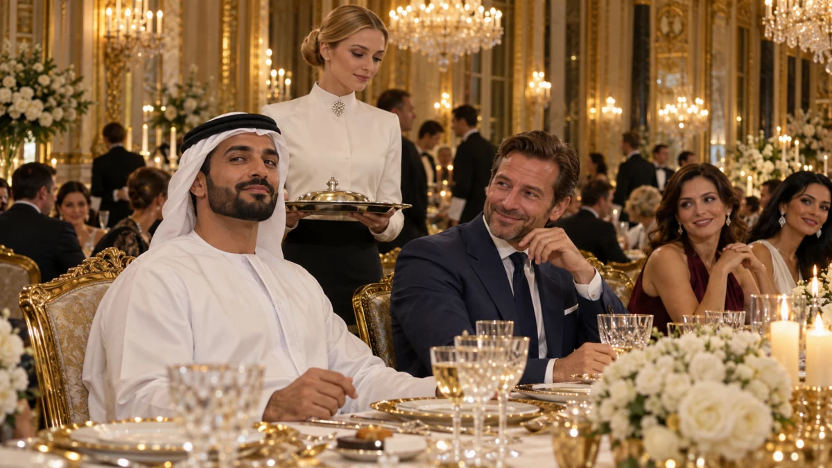 La serveuse a interrompu le dîner des millionnaires — et la lettre de sa mère a bouleversé le cheikh