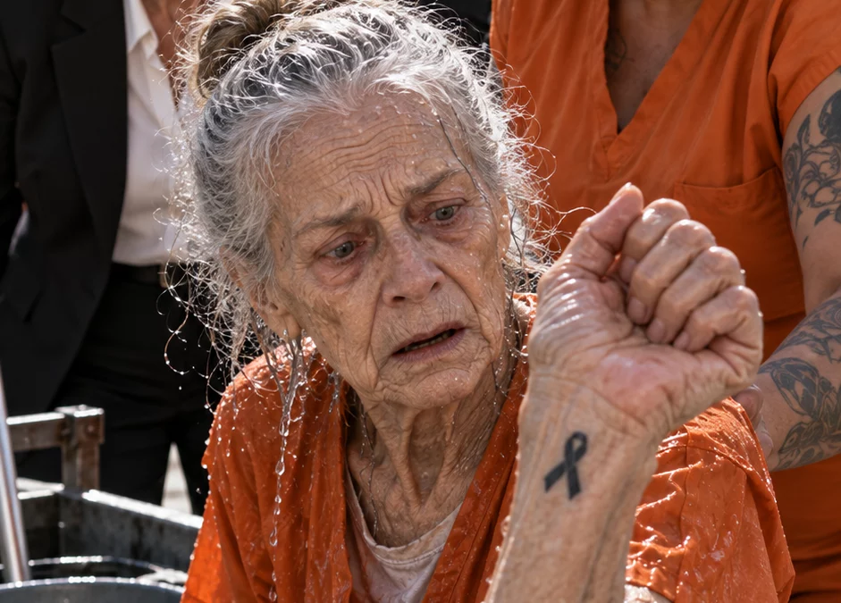 ELLE PLONGE LA TÊTE D’UNE VIEILLE PRISONNIÈRE DANS L’EAU… MAIS UN TATOUAGE SUR SON POIGNET RÉVÈLE UN SECRET TERRIFIANT DE 35 ANS !